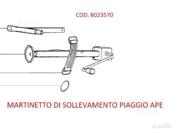 B023570 - martinetto sollevamento piaggio ape/tm