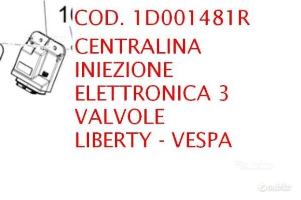 1d001481r - cent. iniezione elet. 3v piaggio