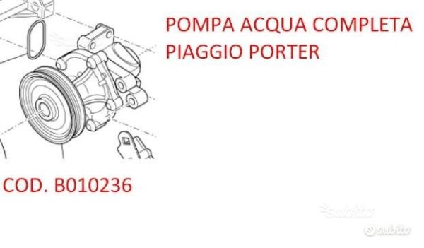 B010236 - pompa acqua piaggio porter nuova