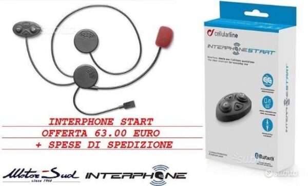Cellularline interphone start interfono da casco