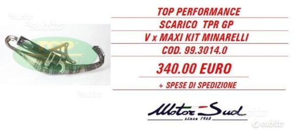 MARMITTA RACING TOP x MAXI KIT MINARELLI 77CC-86CC