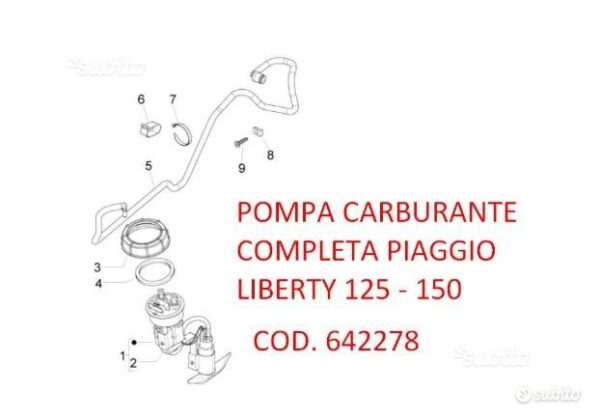 642278 - pompa carb. comp. piaggio liberty 125-150