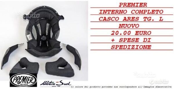 Premier interno completo casco ares fuoristrada