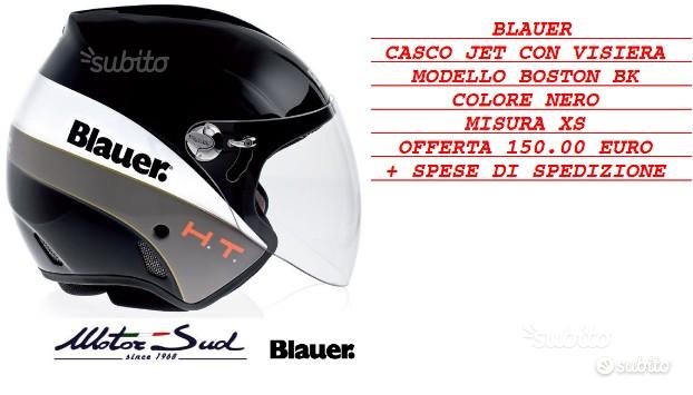 Casco moto blauer ''boston bk' nero nuovo - Motorsud