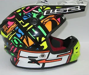 CASCO DA MOTO CROSS ENDURO MOTARD QUAD LS2 MX456 PUNCH MULTICOLOR TAGLIA XXL
