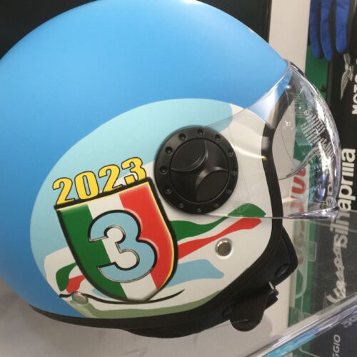 CASCO JET DIEFFE DF15N NAPOLI SCUDETTO OPACO SCOOTER OMOLOGATO ECER 22.05 TAGLIA L
