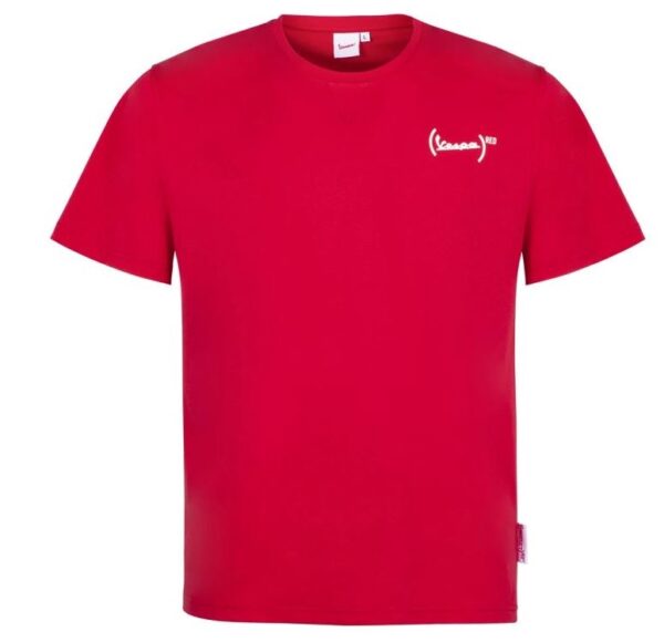 606532M - T SHIRT VESPA PRIMAVERA RED ORIGINALE