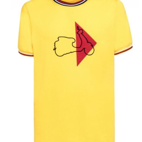 606742M05Y- T-Shirt -VESPA "Modernist"- giallo - XXL