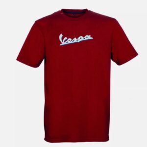 607088M05R3 - Vespa Graphic T-Shirt Uomo XXL Riflettente Bordeaux Scooter Italia