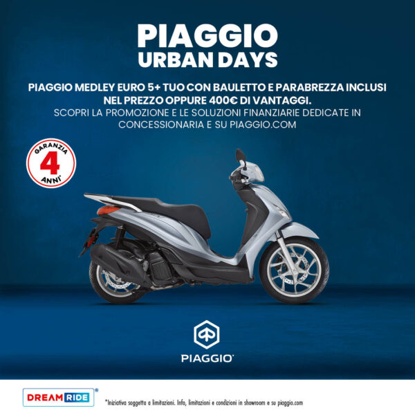 Medley 125cc, 150cc e nuovo 200cc Euro5+