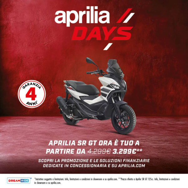 Aprilia SR GT 125 e 200 E5 e SXR 50