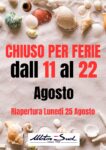 Chiusura FERIE AGOSTO