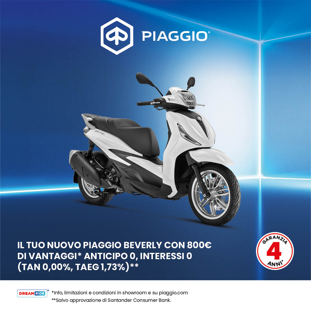 Beverly 310cc, 400cc Euro5+